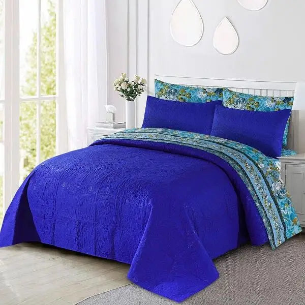 6 Pcs Cotton Printed Comforter Set